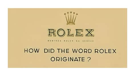 rolex logo storia